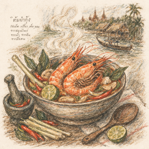 ต้มยำกุ้ง: จากครัวริมน้ำสู่รสชาติที่โลกจดจำ